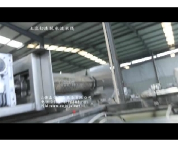 山東91香蕉视频土豆切洗脫水流水線視頻