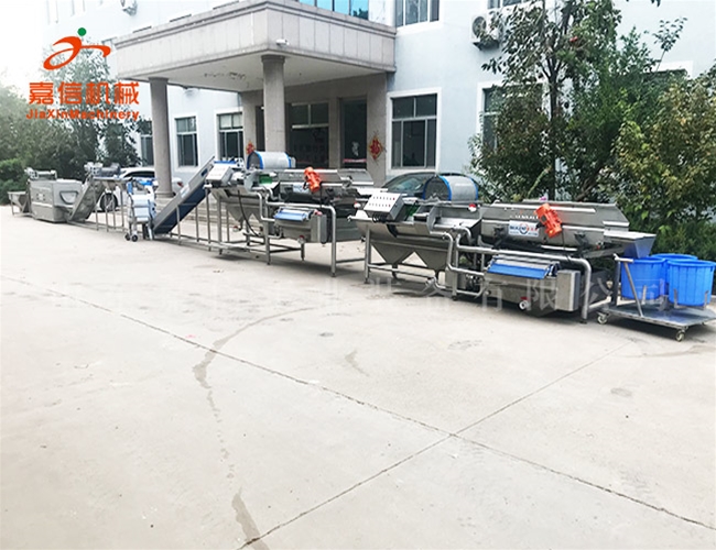 長葉菜清洗風幹流(liú)水線